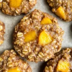 Healthy Peach Oatmeal Breakfast Cookies