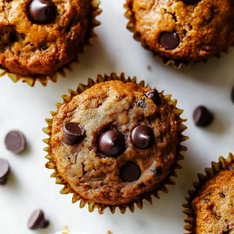 Healthy Pumpkin Chocolate Chip Muffins