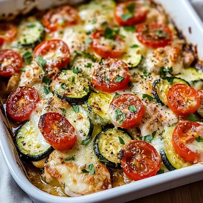 Mediterranean Chicken Zucchini Bake – Healthy, Flavorful & Easy!
