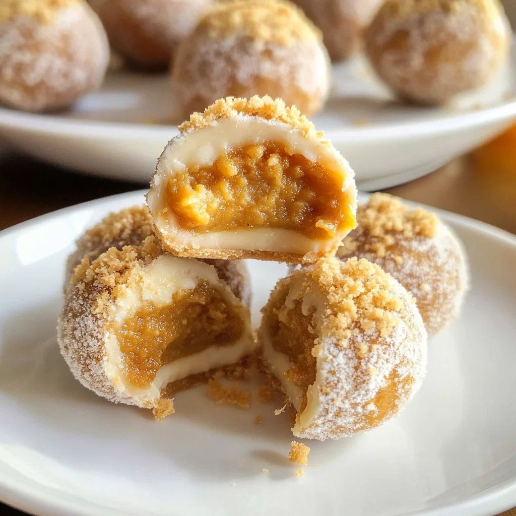 No-Bake Pumpkin Pie Balls