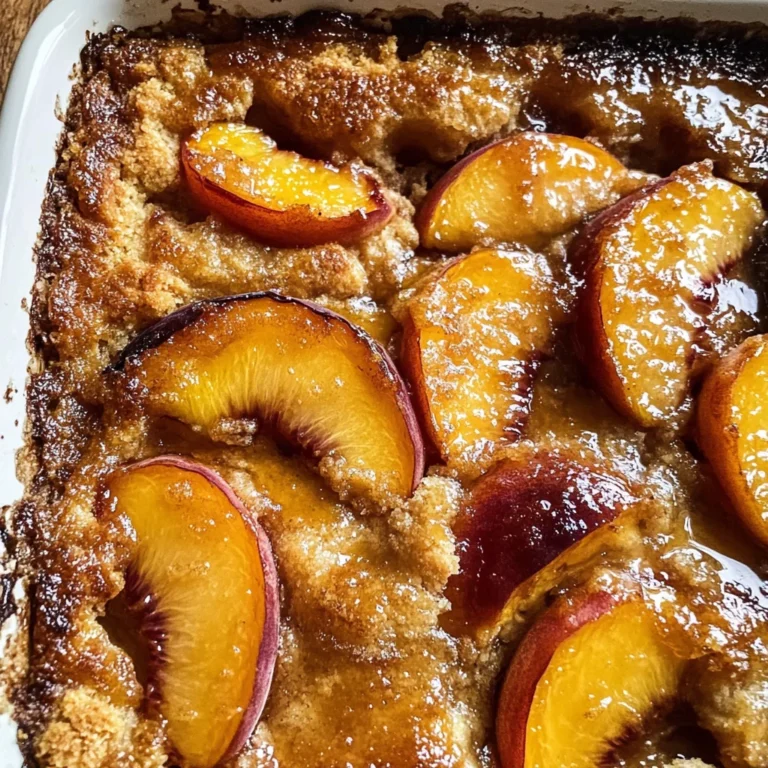 Old School Easy Brown Sugar Peach Cobbler