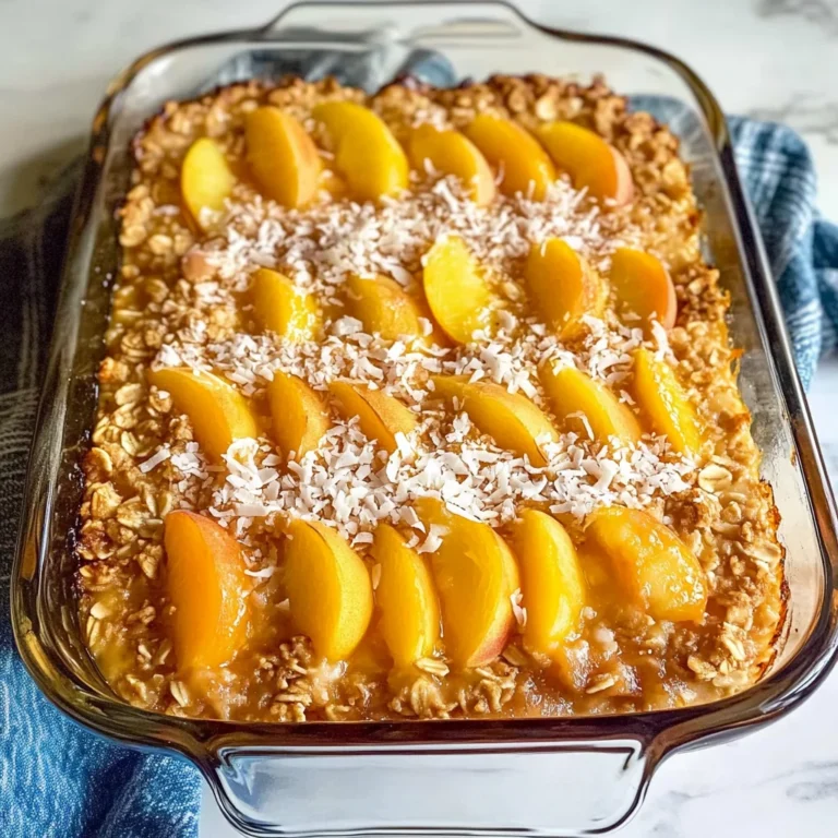 Peach Baked Oatmeal