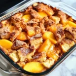 Peach Cobbler French Toast Bake