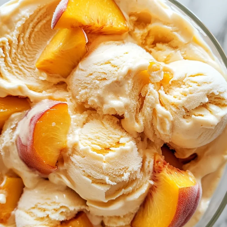 Peach Greek Frozen Yogurt