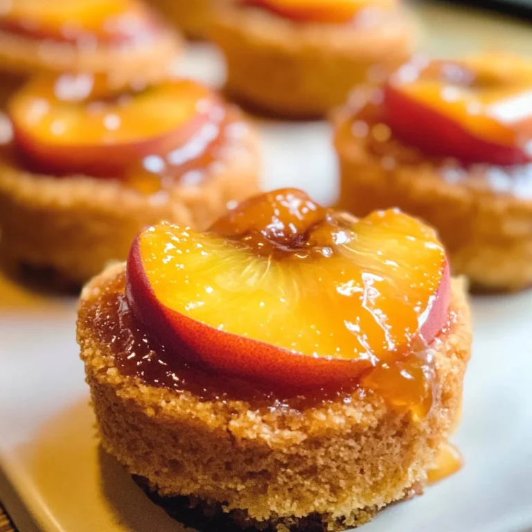 Peach Upside Down Mini Cakes