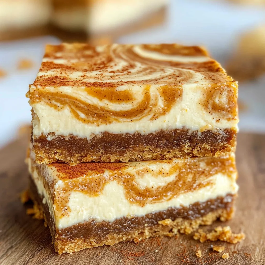 Pumpkin Cheesecake Bars