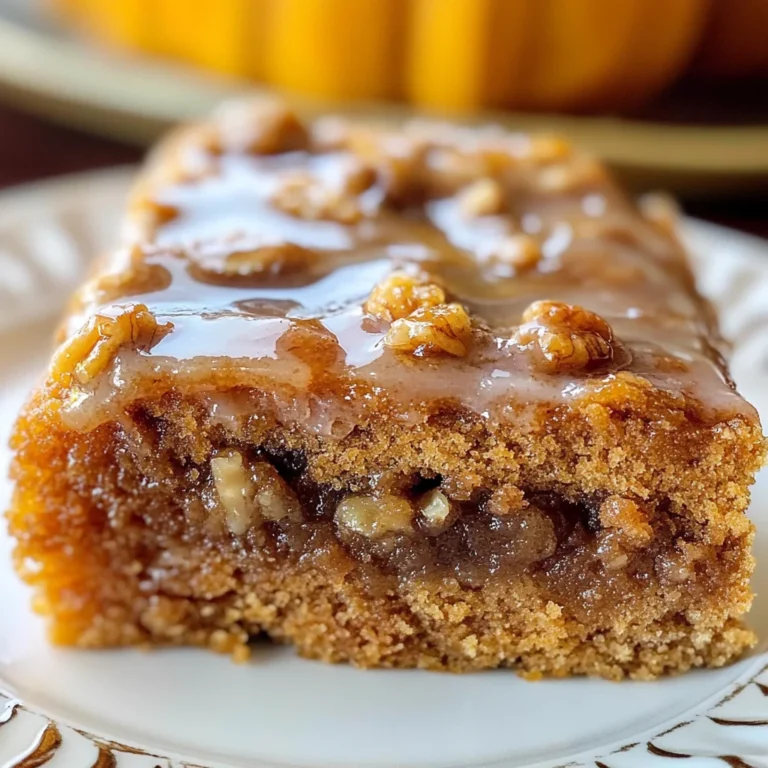 Pumpkin Honey Bun Cake