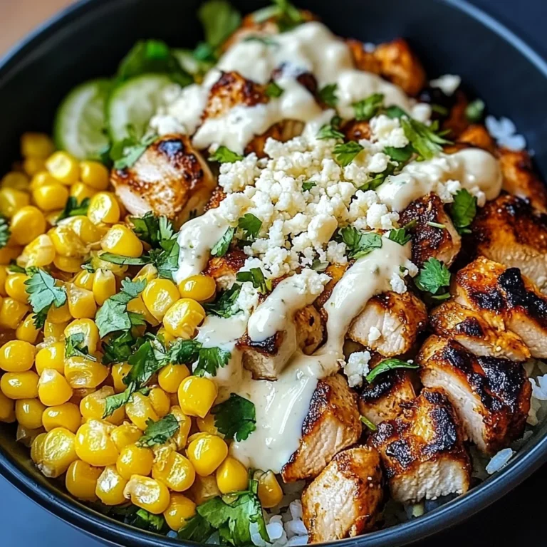 Street Corn Chicken Rice Bowl