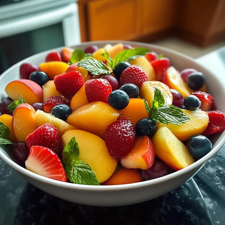Summer Peach Fruit Salad