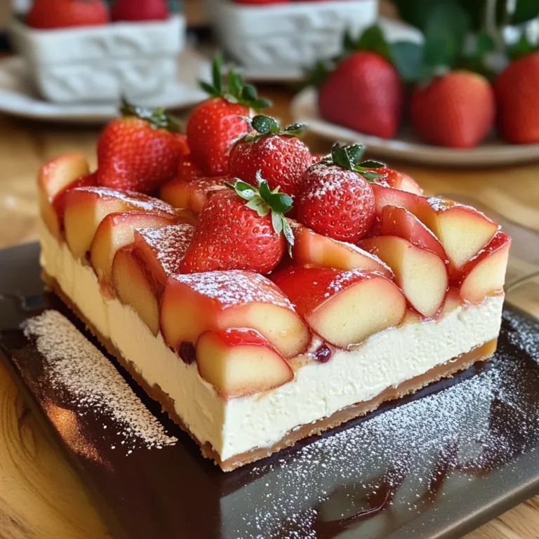 Apple and Strawberry Dessert Harmony