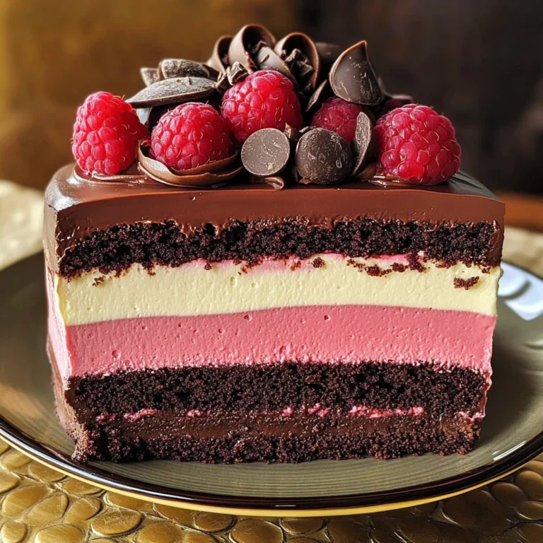 Chocolate Raspberry Mousse Cake