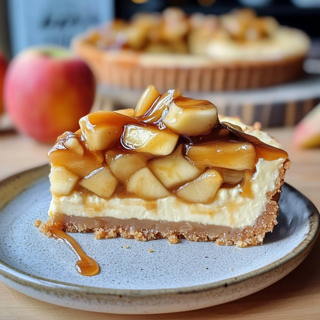 Karamell-Apfel-Käsekuchen