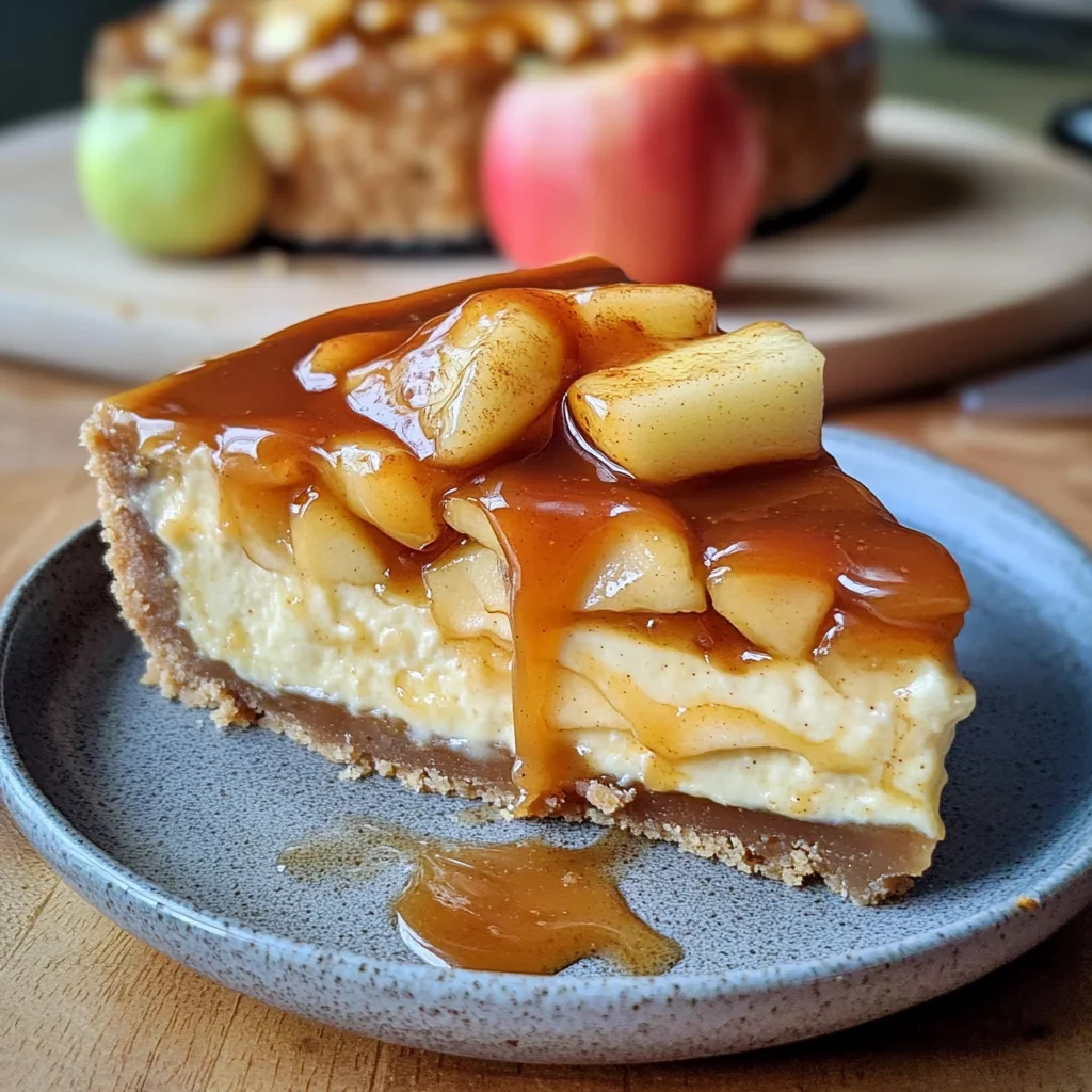 Karamell-Apfel-Käsekuchen