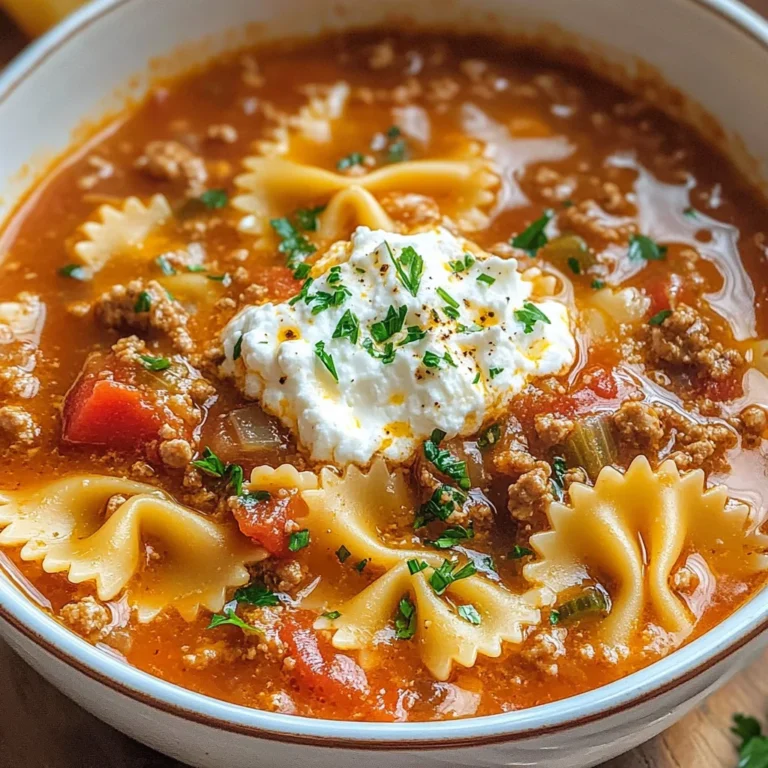 Lasagna Soup