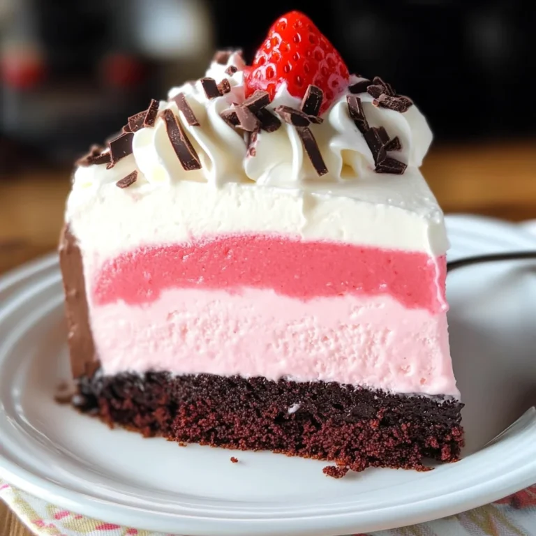Neapolitan Ice Cream Cake