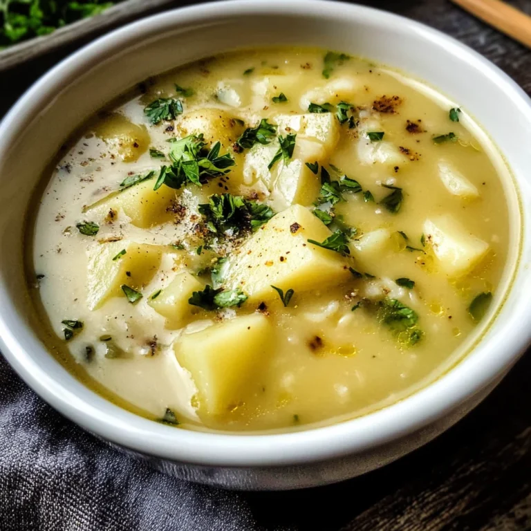 Roasted Garlic Potato Soup