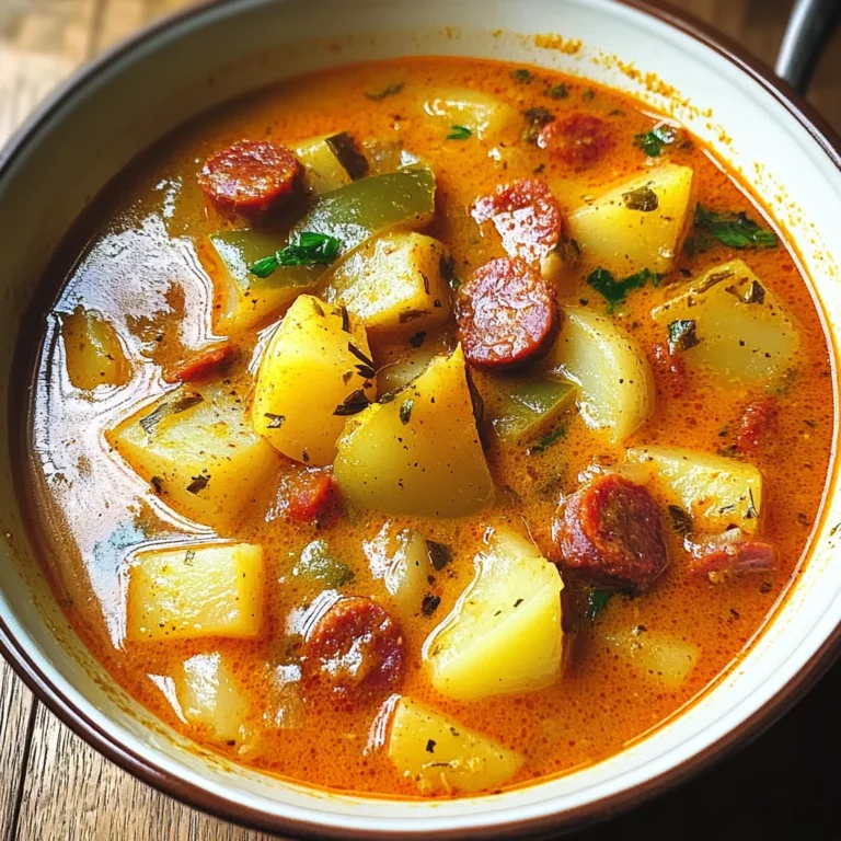 Spanish Potato Soup with Chorizo
