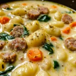 Creamy Sausage Gnocchi Soup
