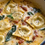 Creamy Tuscan Ravioli Soup : Comfort in Every Spoonful