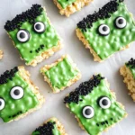 Frankenstein Halloween Rice Krispie Treats