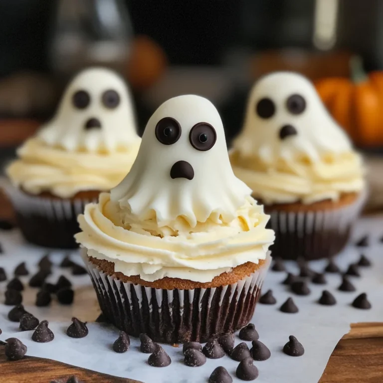 Halloween Cupcakes: Ghost Cupcakes