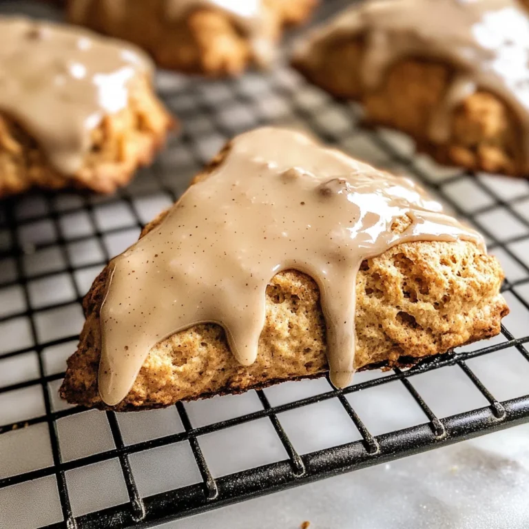 Homemade Chai Scones with Maple Chai Glaze