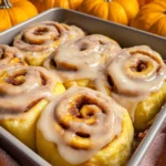 Homemade Pumpkin Chai Cinnamon Rolls