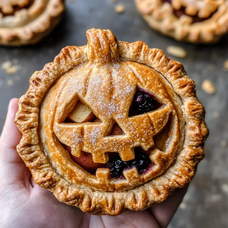 Jack-O-Lantern Hand Pies