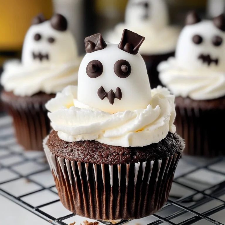 Marshmallow Ghost Cupcakes