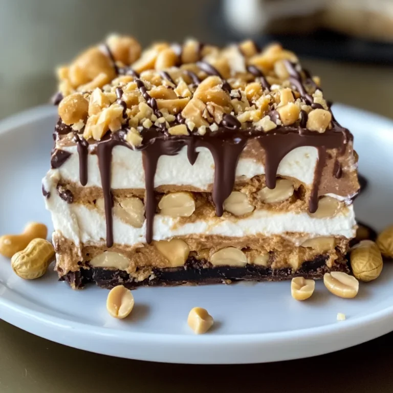 No-Bake Peanut Butter Lasagna