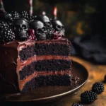 Spooky Black Velvet Halloween Cake