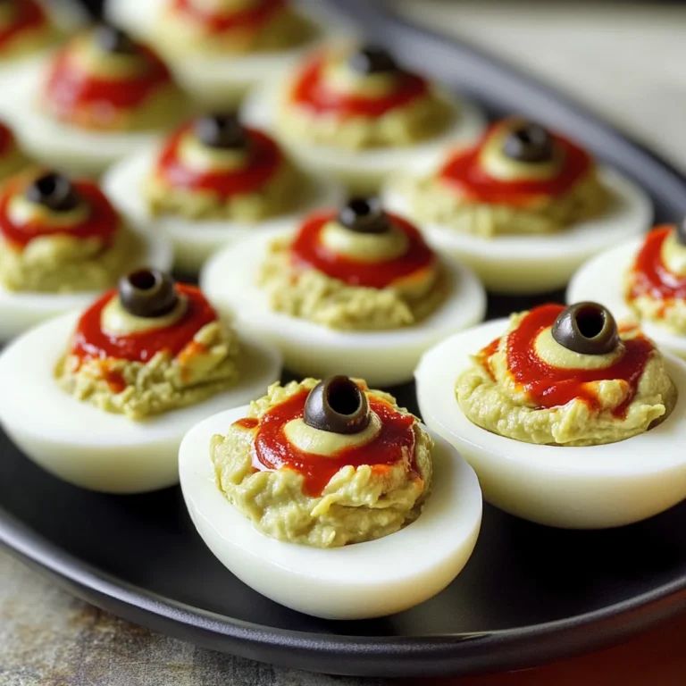 Spooky Deviled Eyeballs