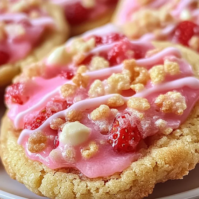 Strawberry Crunch Cookies