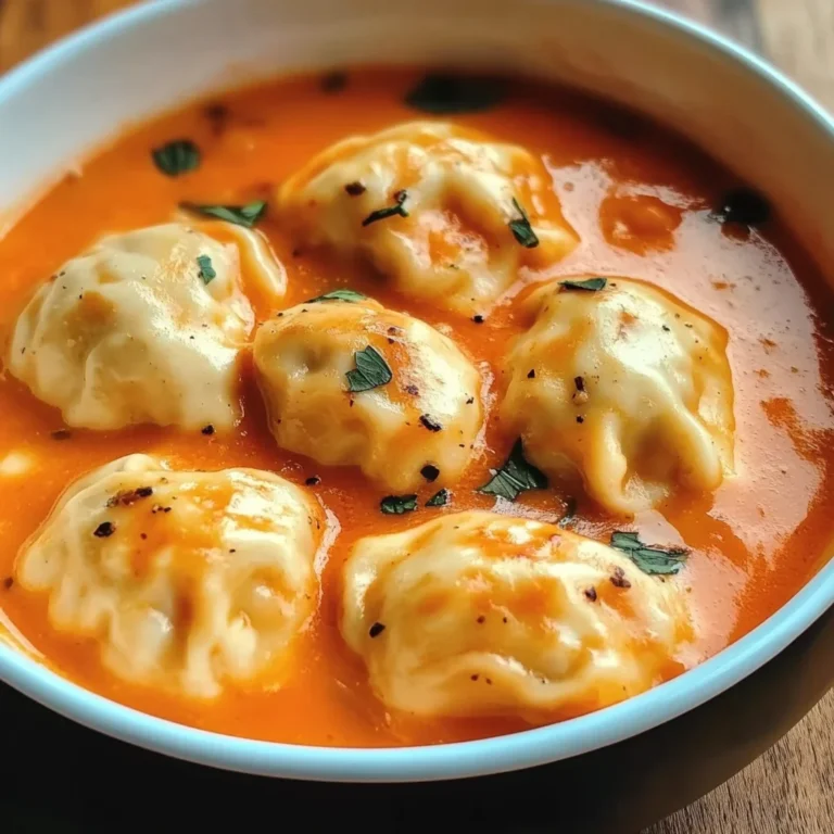 Tomato Dumpling Soup