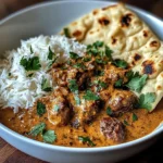 Coconut-Curry Braised Beef with Jasmine Rice & Garlic Naan