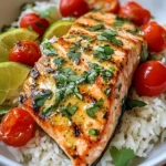 Coconut Lime Salmon with Jasmine Rice
