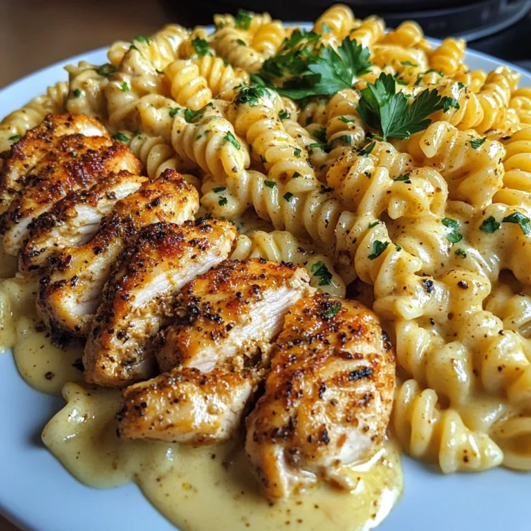 Creamy Cajun Chicken Rotini with Velveeta Parmesan Sauce