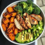 Grilled Chicken Veggie Bowl with Avocado