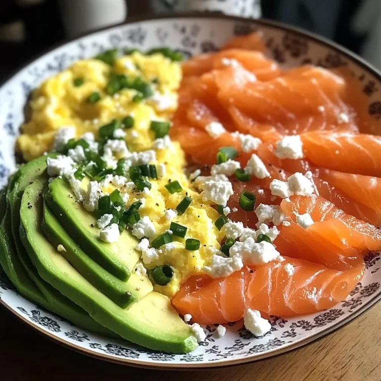 Smoked Salmon & Scrambled Egg Power Plate with Avocado